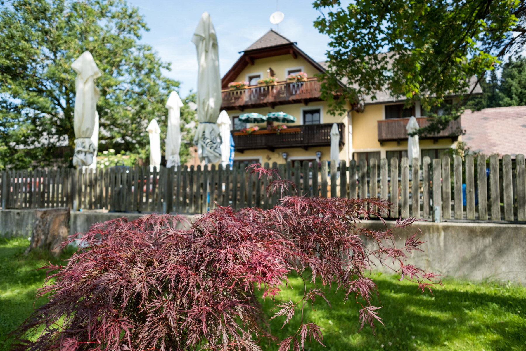 Garten vom Gasthof Schlagobersbauer